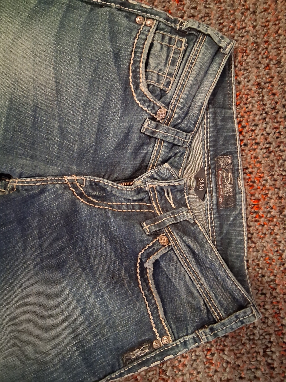 Silver Jeans Women's Dark Blue Bootcut with Fading - Picture 2 of 5